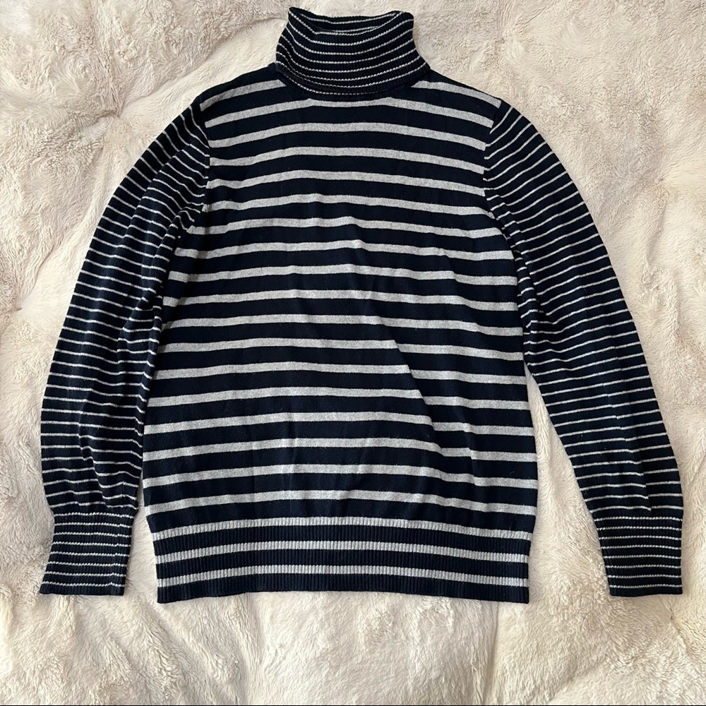 LL Bean Cotton Cashmere Turtle Neck